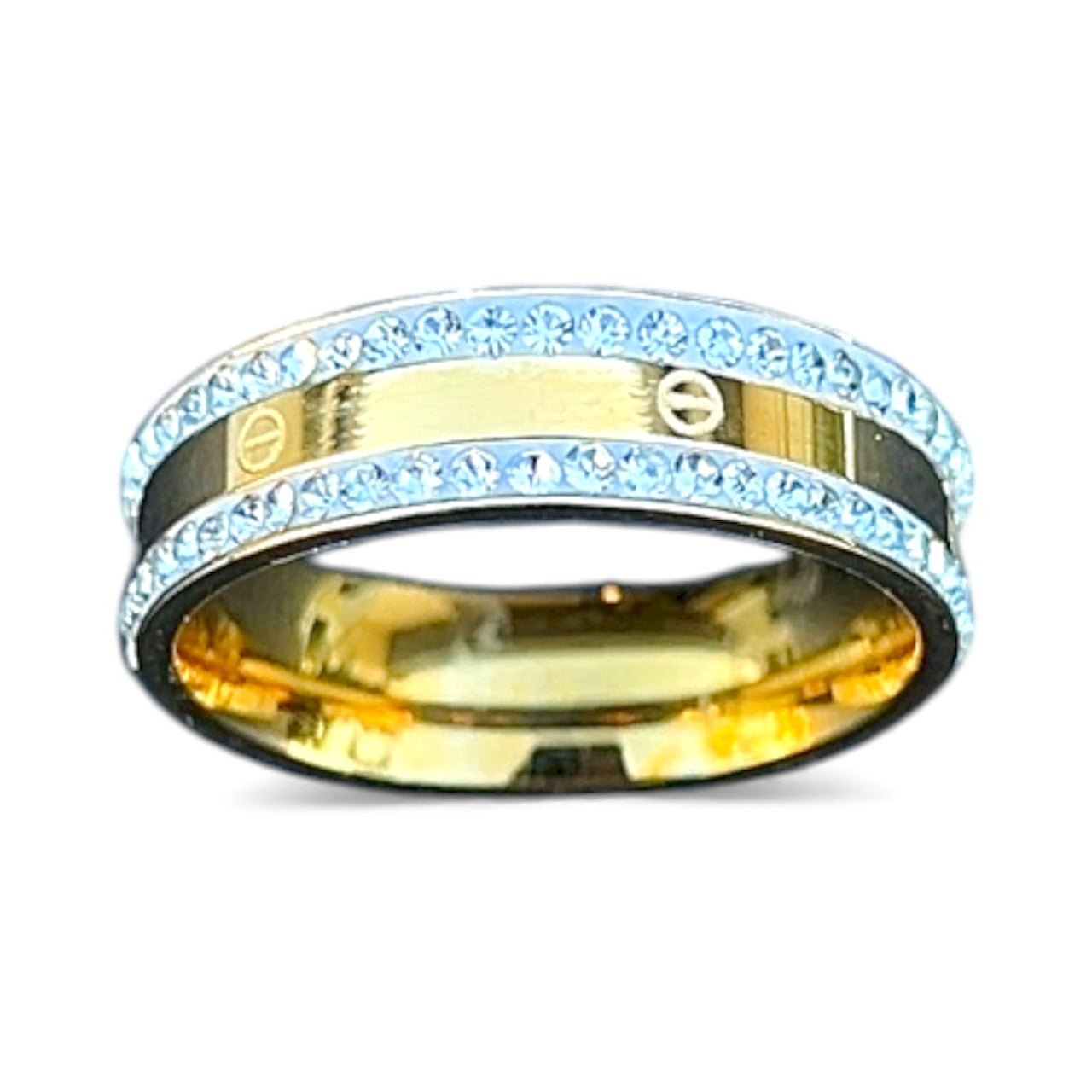 CZ Stacked Love Ring