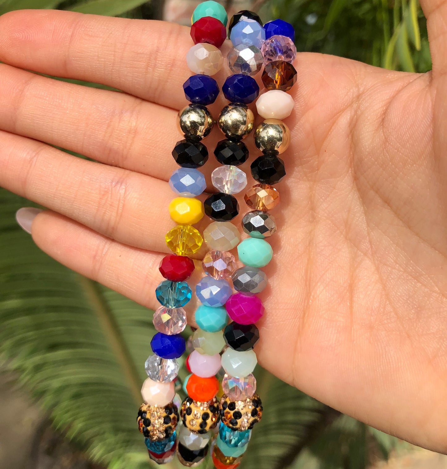 Crystal Beaded Phone Charm