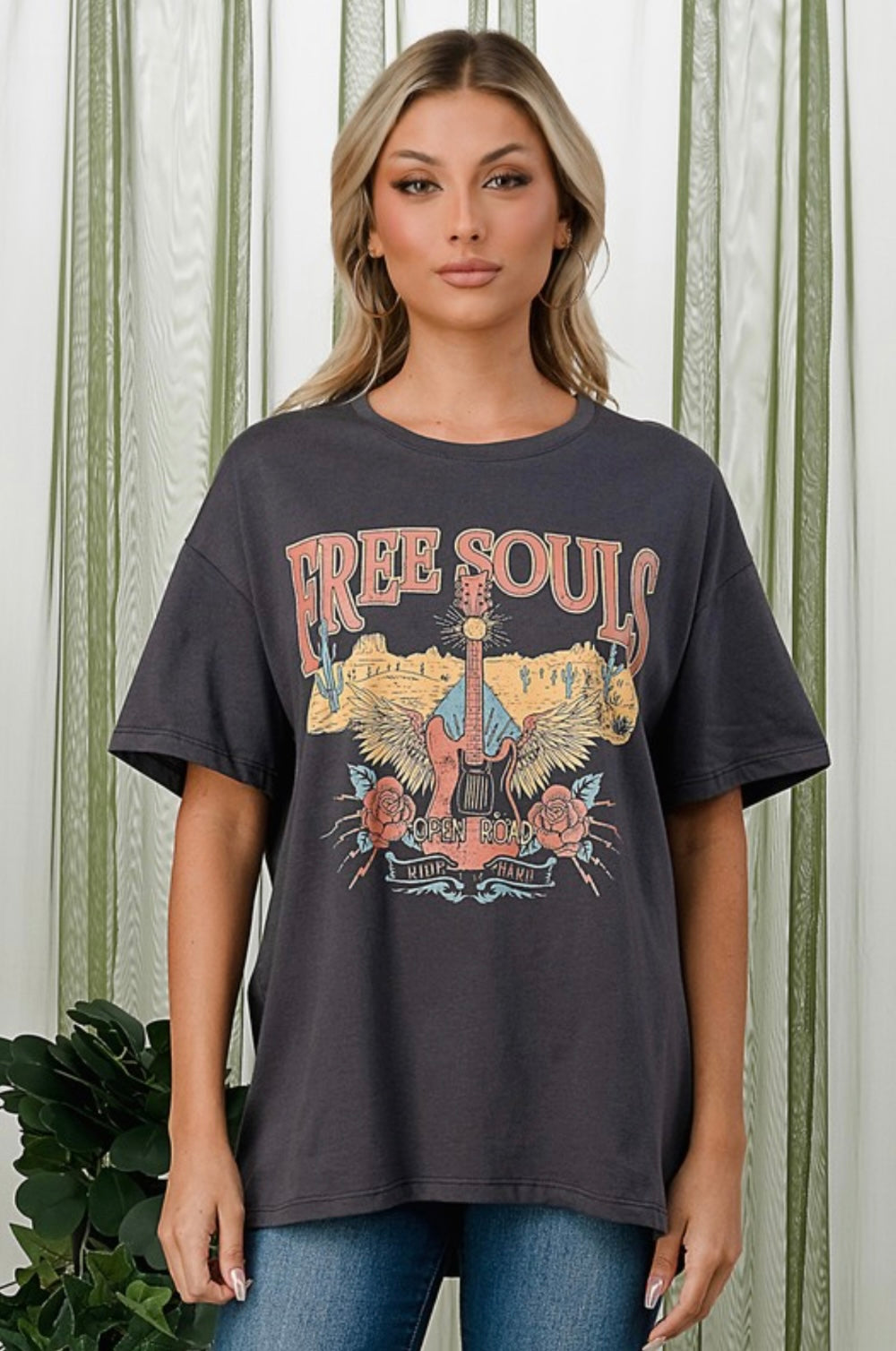 Free Souls Oversized Vintage Tee