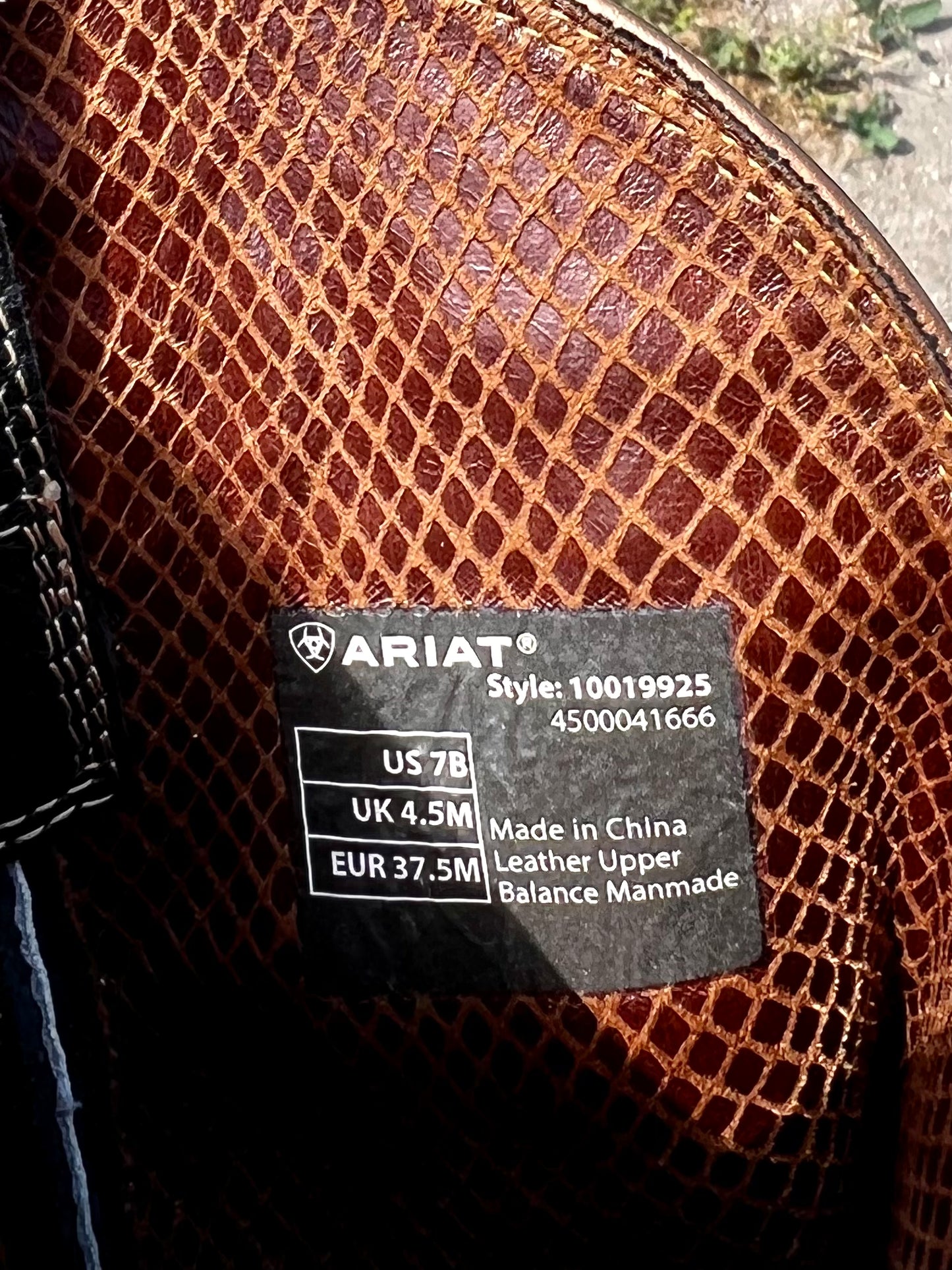 Black Ariat Jilted Leather Boot