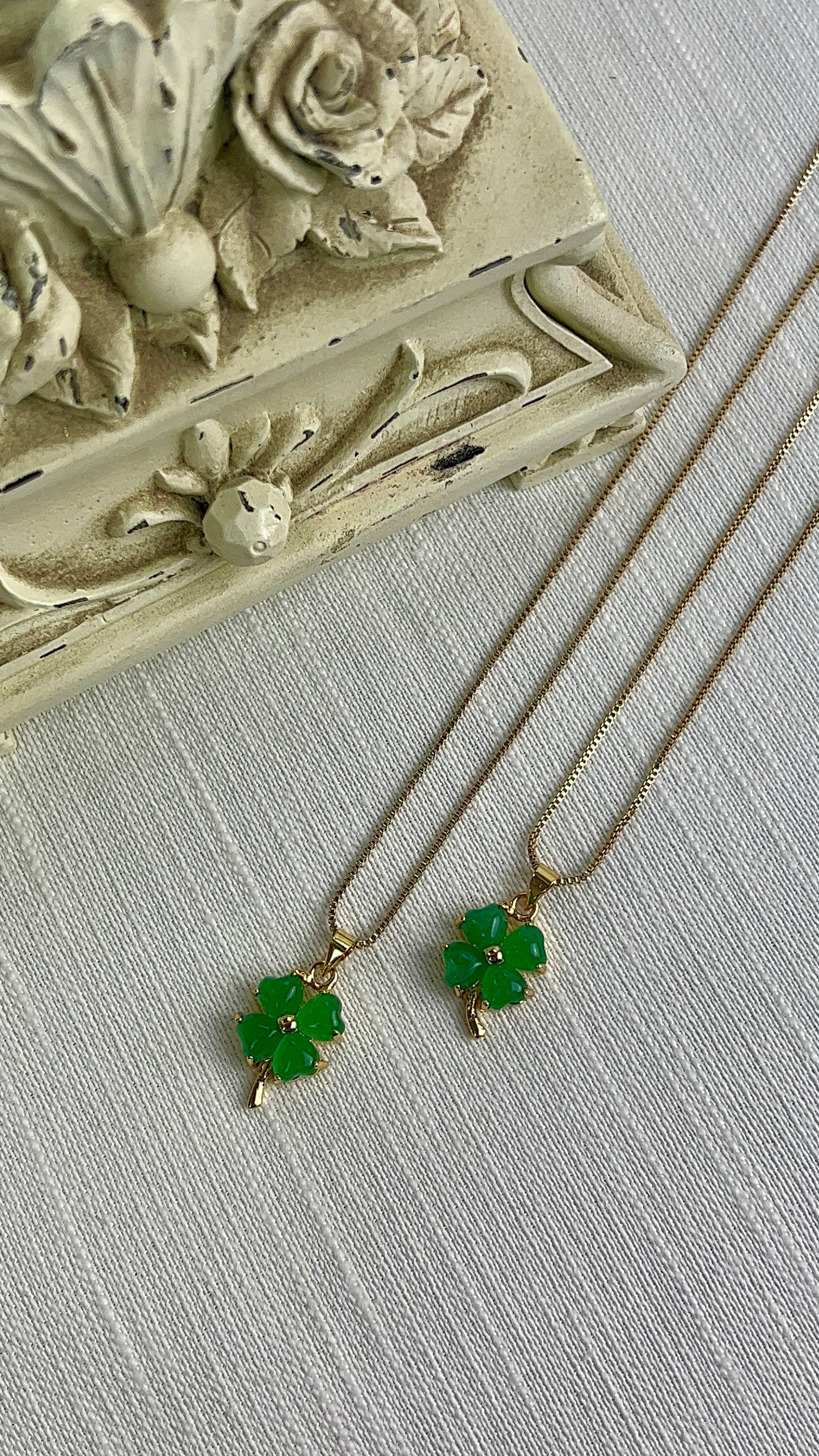 Jade Clover Pendant