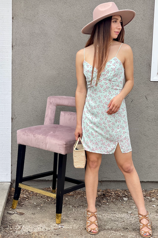 Lavender Sprig Slip Dress