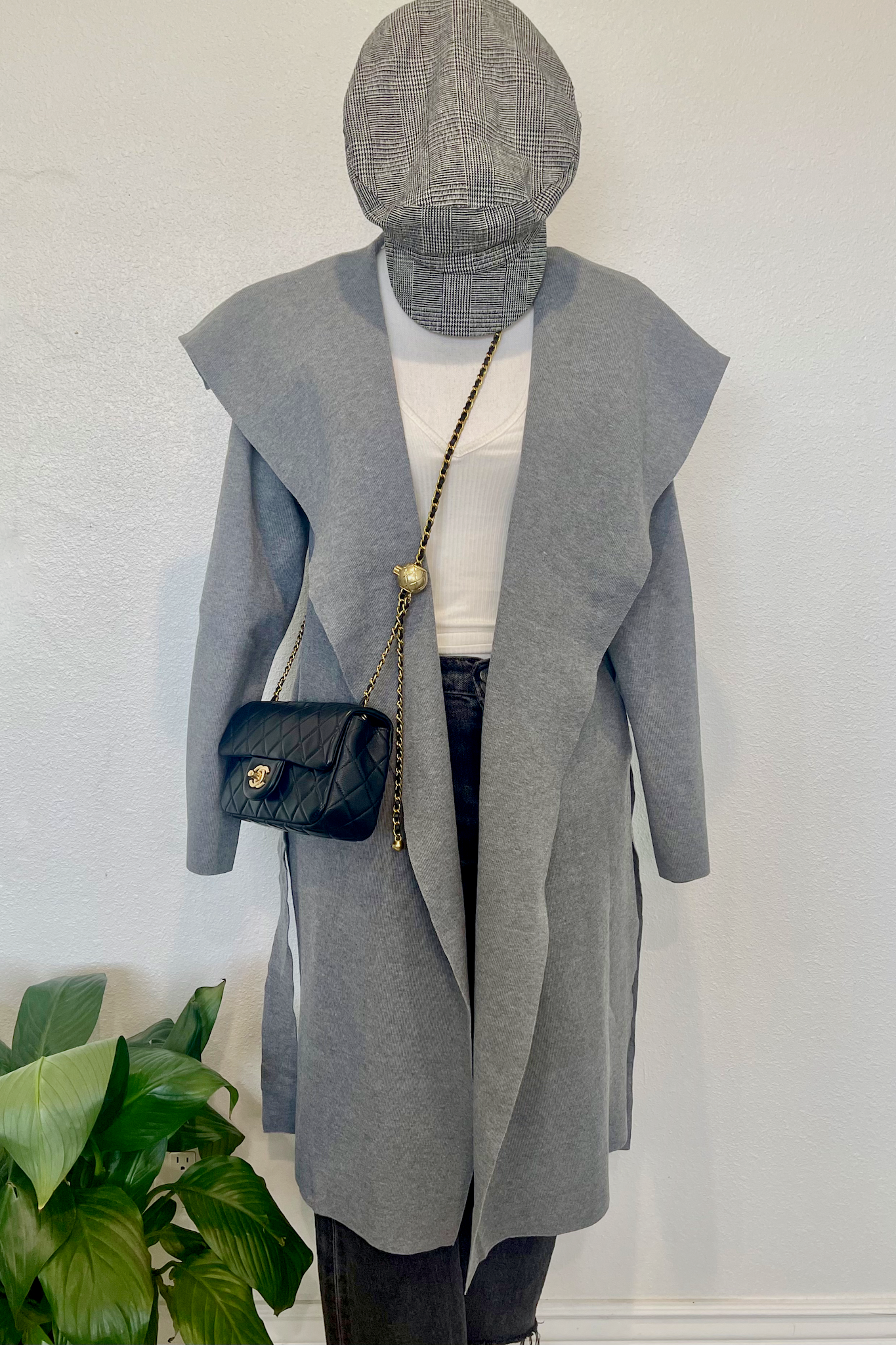 Off Duty Knitted Trench Coat